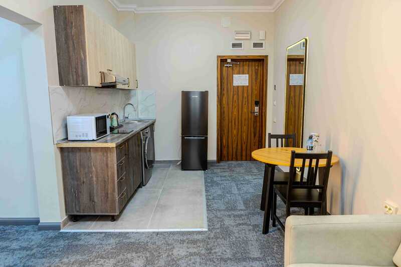 One-room apartment with a kitchenette