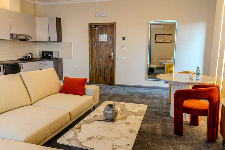 Однокомнатные премиум апартаменты с кухонной зоной